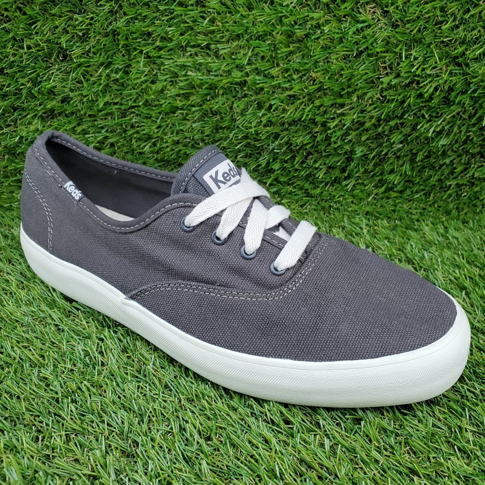 Keds Champion SIZE 7.5 WIDE Women's Canvas Lace Up Sneakers Charcoal
